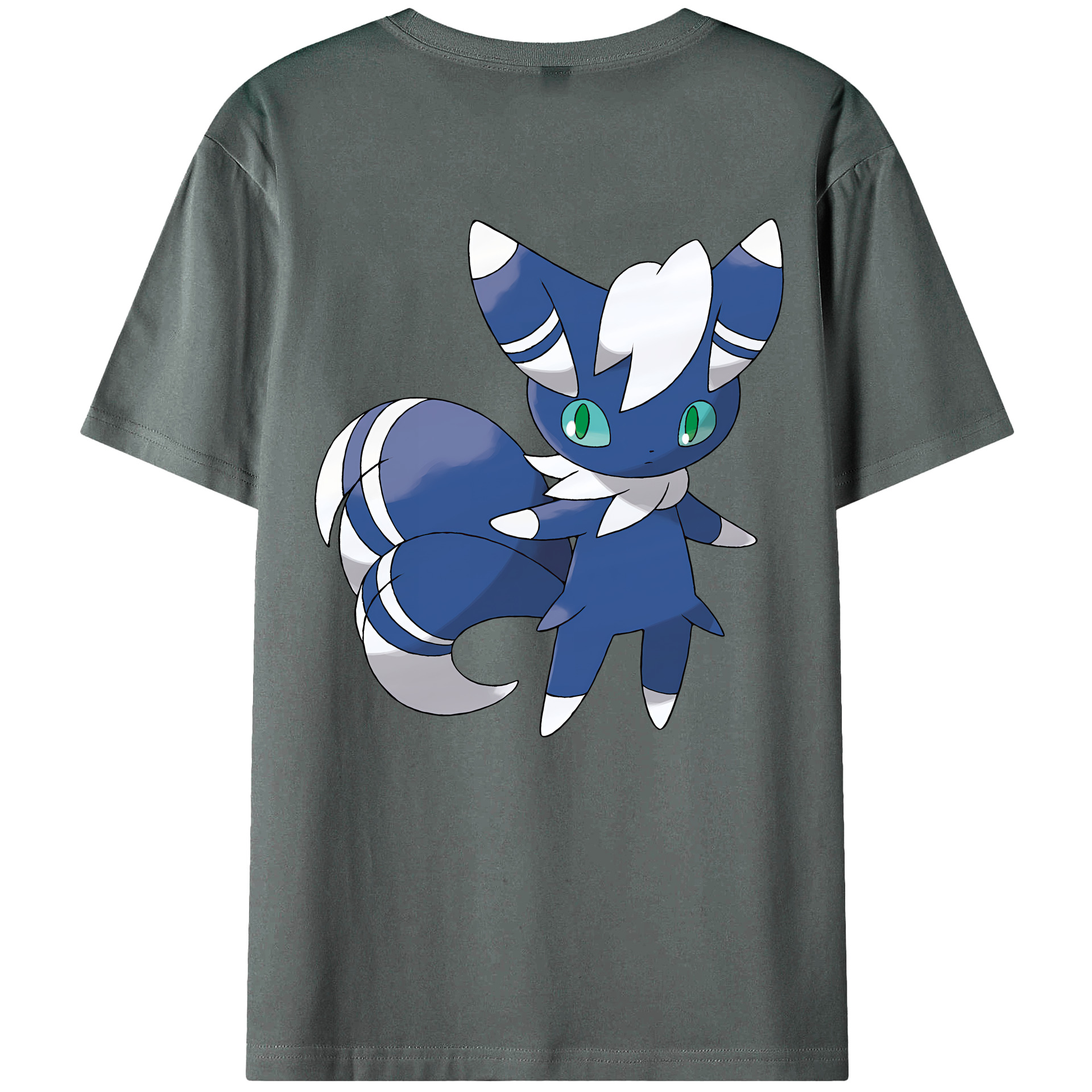 （画像用） ポケットモンスター Pokémon 綿100％ メンズ半袖Tシャツ（バックプリント） 通気性
